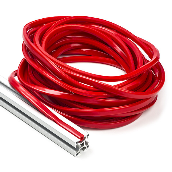 123-3D Red slot cover 8mm for 3030 profile (10 metres)  DFC00170 - 1