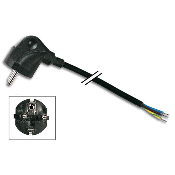 123-3D Schuko power cable CEE 7/7, open end, 3m EPC030R075 DDK00015 - 1