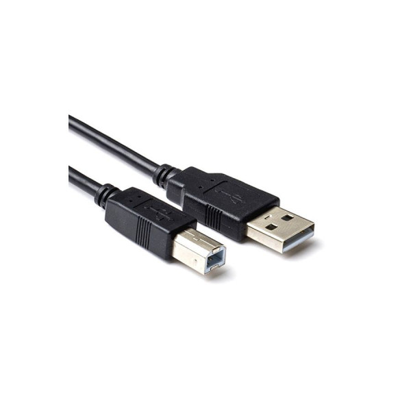 123-3D USB A to B black cable, 120cm  DAR00117 - 1