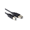USB A to B black cable, 120cm