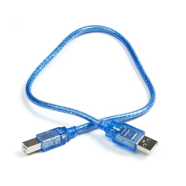 123-3D USB A to B blue cable, 30cm  DDK00058 - 1