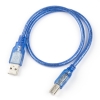 USB A to B blue cable, 50cm DDK00034 - 1