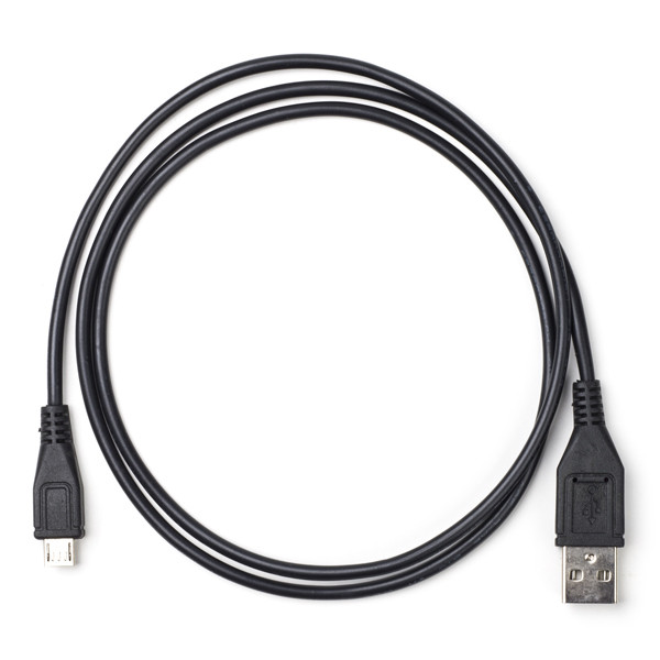 123-3D USB A to microUSB black USB 2.0 cable, 95cm  DDK00121 - 1