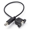 USB Panel Mount Cable USB B Female to USB Male, 30cm DDK00040 - 1