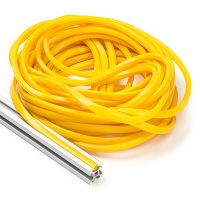 123-3D Yellow slot cover 6mm for 2020 profile (10 metres)  DFC00119