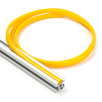123-3D Yellow slot cover 6mm for 2020 profile (1 metre)  DFC00115