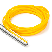 123-3D Yellow slot cover 6mm for 2020 profile (5 metres)  DFC00117