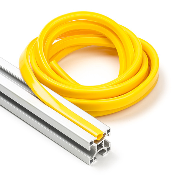 123-3D Yellow slot cover 8mm for 3030 profile (2.5 metres)  DFC00151 - 1