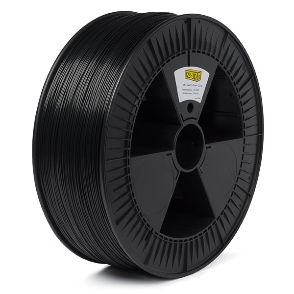 123-3D black ABS filament 1.75mm, 2.3kg  DFA11052 - 1