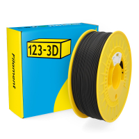 123-3D black PA6 CF15 filament 1.75mm, 1kg  DHM00238