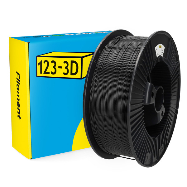 123-3D black PETG filament 1.75mm, 2.3kg DHM00190 - 1