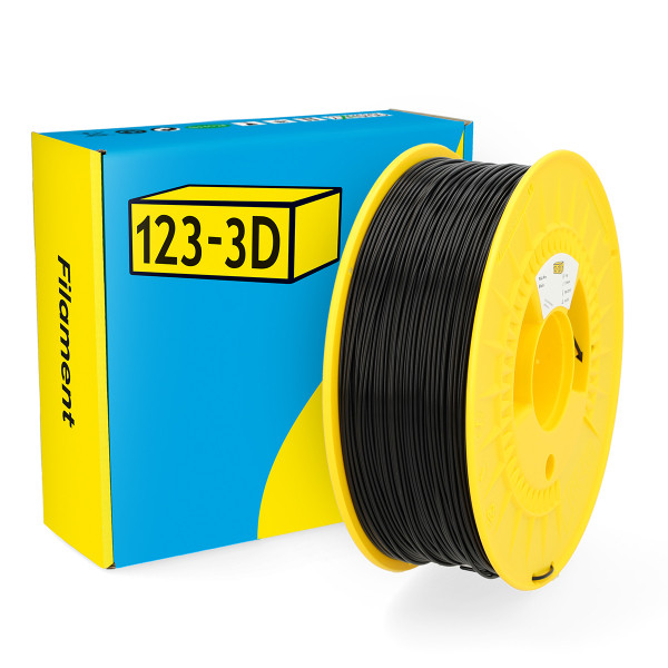 123-3D black PLA Pro filament 1.75mm, 1kg DHM00096 - 1