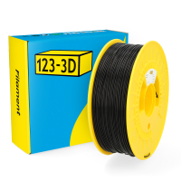 123-3D black PLA Pro filament 1.75mm, 1kg DHM00096