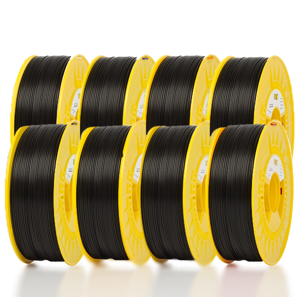 123-3D black PLA filament bundle 1.75mm, 8.8kg  DFE00058 - 1