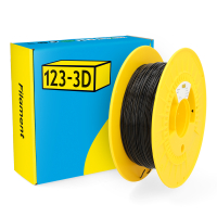 123-3D black TPU 98A filament 1.75mm, 0.5kg DHM00167