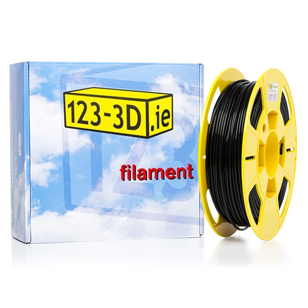 123-3D black flexible TPE filament 2.85mm, 0.5kg  DFF08006 - 1