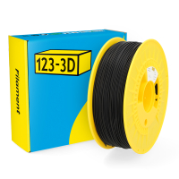 123-3D black matte PLA Pro filament 1.75mm, 1kg DHM00102