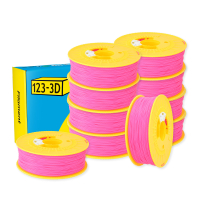 123-3D bright pink PLA filament 1.75mm, 1kg (10-pack) DHM10026