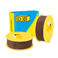 123-3D brown PLA filament 1.75mm, 1kg (2-pack)  DHM10000