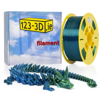 123-3D chameleon green-blue PLA filament 1.75mm, 1kg  DFP11066