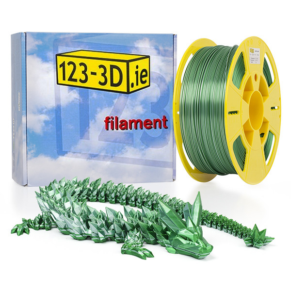 123-3D chameleon green-white PLA filament 1.75mm, 1kg  DFP11071 - 1