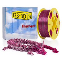 123-3D chameleon red-silver PLA filament 1.75mm, 1kg  DFP11070