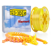 123-3D chameleon yellow-pink PLA filament 2.85mm, 1kg  DFP11074