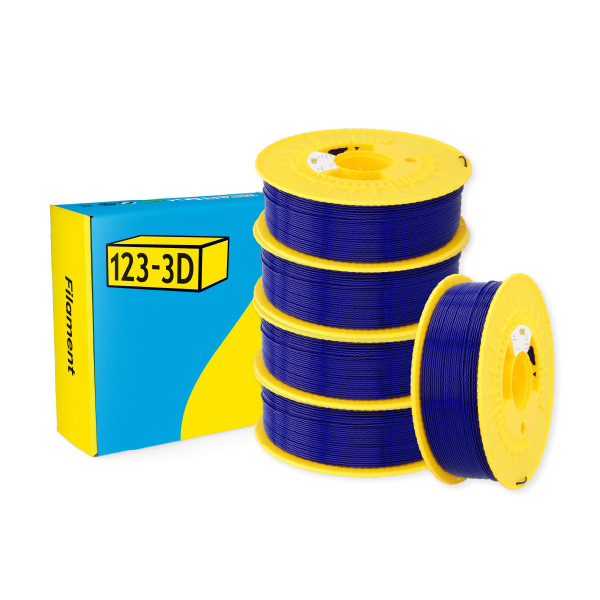 123-3D dark blue PLA filament 1.75mm, 1kg (5-pack)  DHM10004 - 1