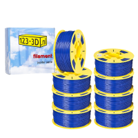 123-3D dark blue PLA filament bundle 1.75mm, 8.8kg  DFE00062