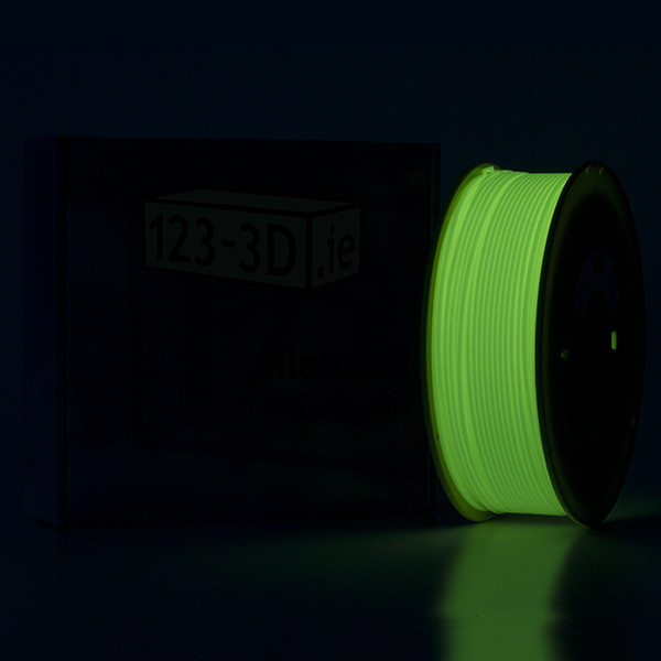 123-3D glow-in-the-dark green PLA filament 2.85mm, 1.1kg DFP01057 - 2