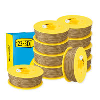 123-3D gold PLA filament 1.75mm, 1kg (10-pack)  DHM10011