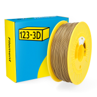 123-3D gold PLA filament 1.75mm, 1kg DHM00012
