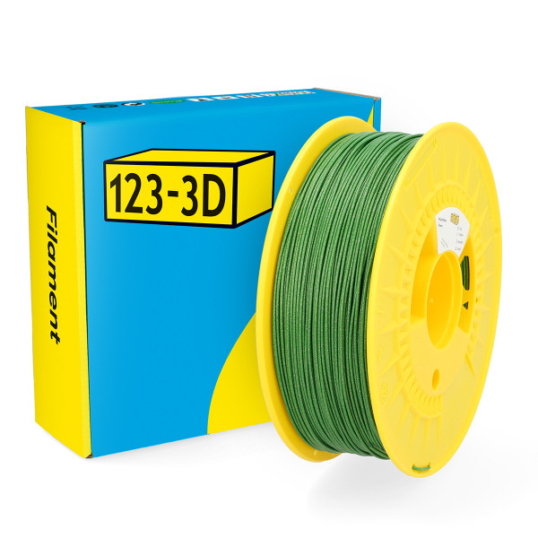 123-3D green PLA glitter filament 1.75mm, 1kg DHM00060 - 1