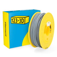 123-3D grey PLA filament 2.85mm, 1kg DHM00027