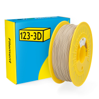 123-3D matte beige PETG filament 1.75mm, 1kg  DHM00250
