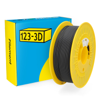 123-3D matte black PETG filament 1.75mm, 1kg DHM00249