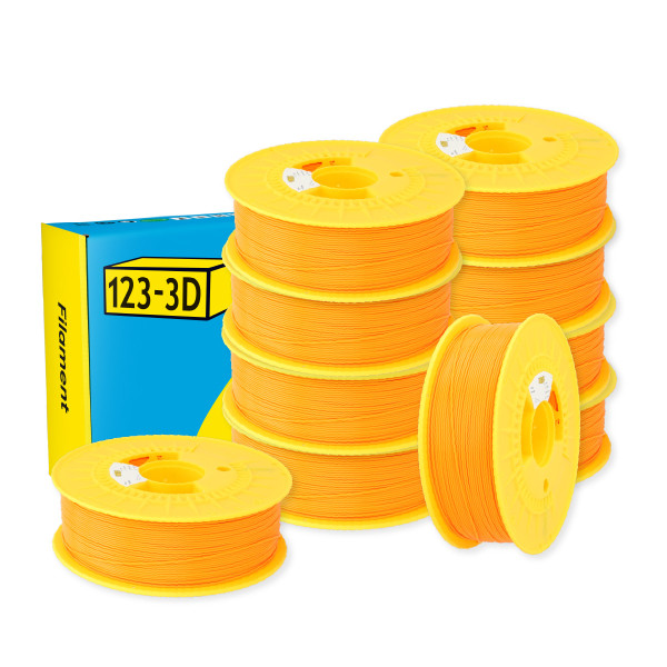 123-3D orange PLA filament 1.75mm, 1kg (10-pack)  DHM10032 - 1