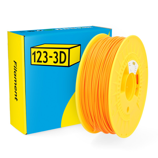 123-3D orange PLA filament 2.85mm, 1kg DHM00031 - 1