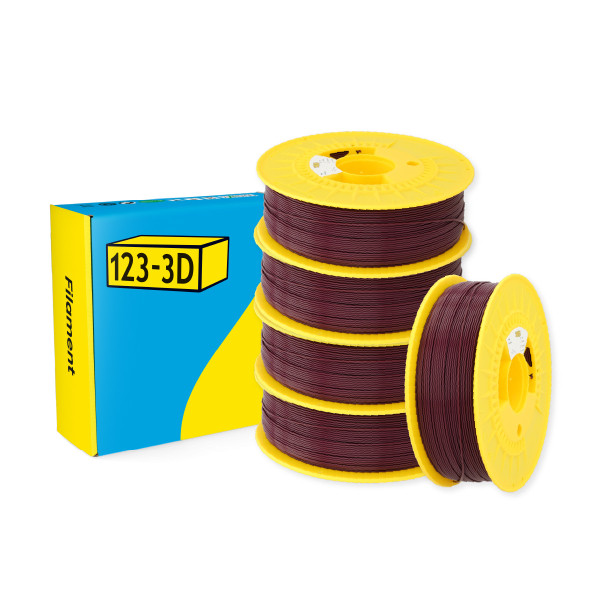 123-3D purple PLA filament 1.75mm, 1kg (5-pack)  DHM10034 - 1