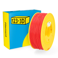 123-3D red ABS filament 1.75mm, 1kg DHM00147
