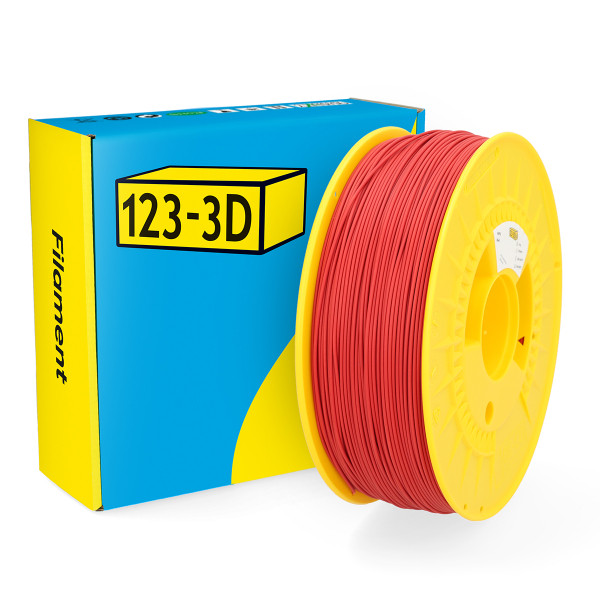 123-3D red HIPS filament 1.75mm, 1kg  DHM00162 - 1