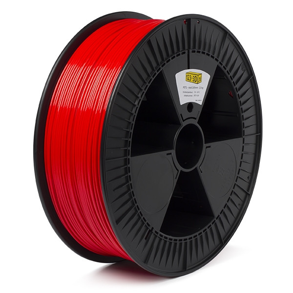 123-3D red PETG filament 2.85mm, 2.3kg DFE11029 - 1
