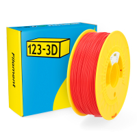 123-3D red PLA Pro filament 1.75mm, 1kg DHM00094