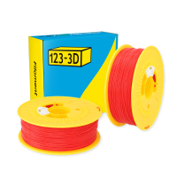 123-3D red PLA filament 1.75mm, 1kg (2-pack)  DHM10036