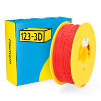 123-3D red PLA filament 1.75mm, 1kg DHM00004