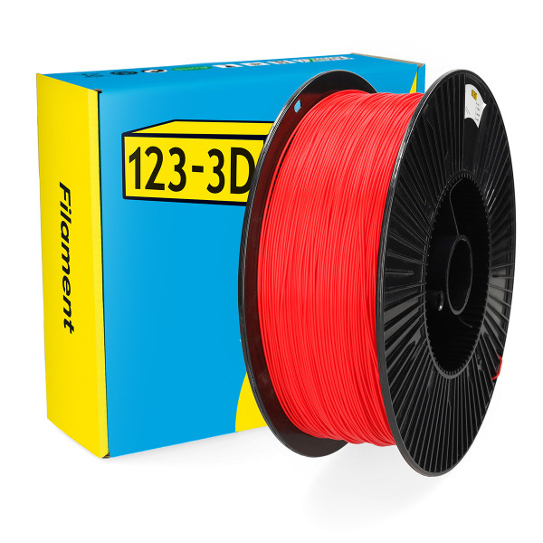 123-3D red PLA filament 1.75mm, 3kg DHM00185 - 1