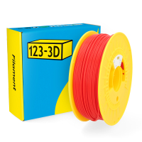 123-3D red PLA filament 2.85mm, 1kg DHM00028