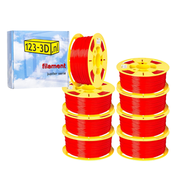 123-3D red PLA filament bundle 1.75mm, 1kg  DFE00039 - 1