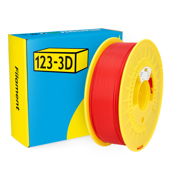 123-3D red lightweight PLA filament 1.75mm, 1kg DHM00089 - 1