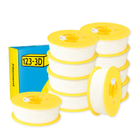 123-3D snow white PLA filament 1.75mm, 1kg (10-pack)  DHM10041
